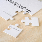 Puzzle Alphabet numérique allemand (Côté)