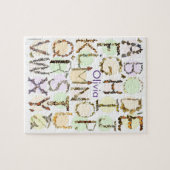 Puzzle Alphabet Papillon - Puzzle Nom Enfants (Horizontal)