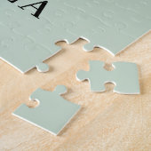 Puzzle Alphabet personnalisé D Monogramme floral (Côté)