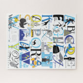 Puzzle alphabétique de voyage 16x20 pour les perso (Horizontal)