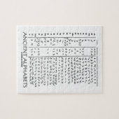 Puzzle Alphabets anciens (Horizontal)