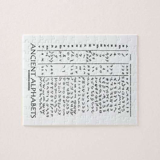Puzzle Alphabets anciens (Horizontal)