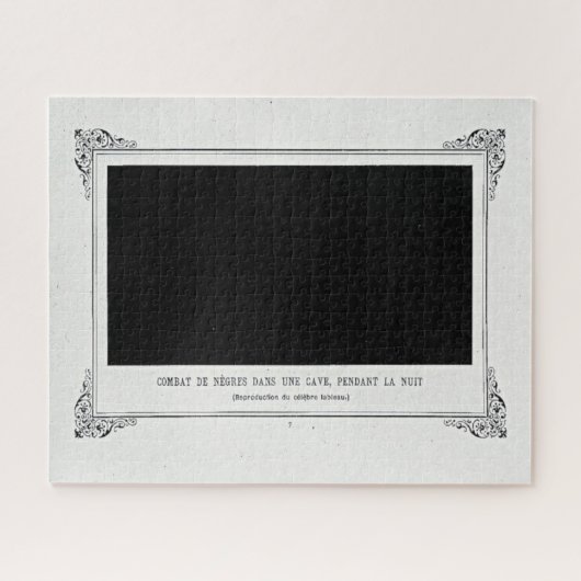 Puzzle Alphonse Allais, April Fools, Noir, Art Abstrait (Horizontal)