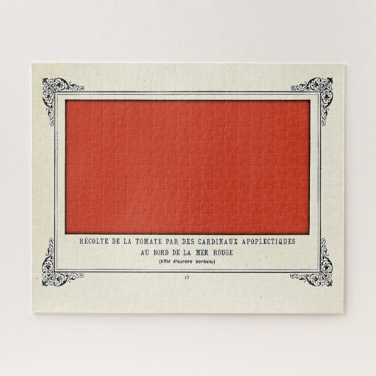 Puzzle Alphonse Allais, April Fools, Rouge, Art Abstrait (Horizontal)