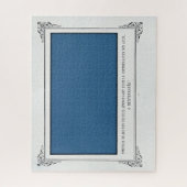 Puzzle Alphonse Allais, Avril Fools, Bleu, Art Abstrait (Vertical)