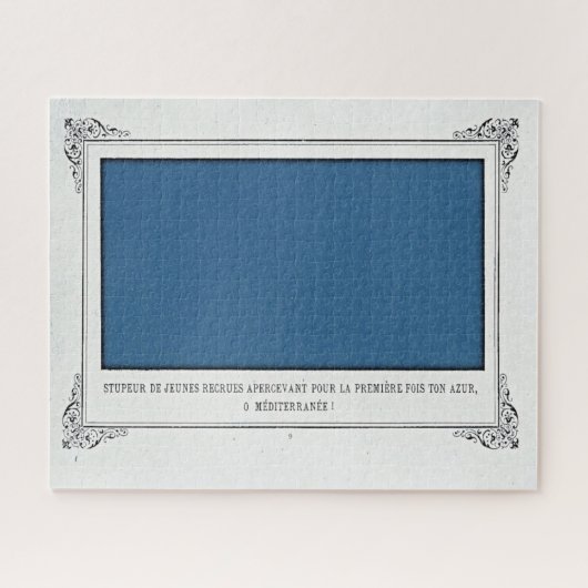 Puzzle Alphonse Allais, Avril Fools, Bleu, Art Abstrait (Horizontal)