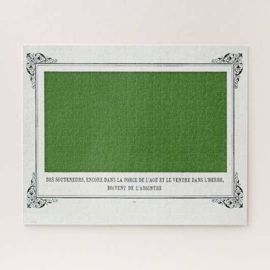 Puzzle Alphonse Allais, Avril Fools, Vert, Art Abstrait (Horizontal)