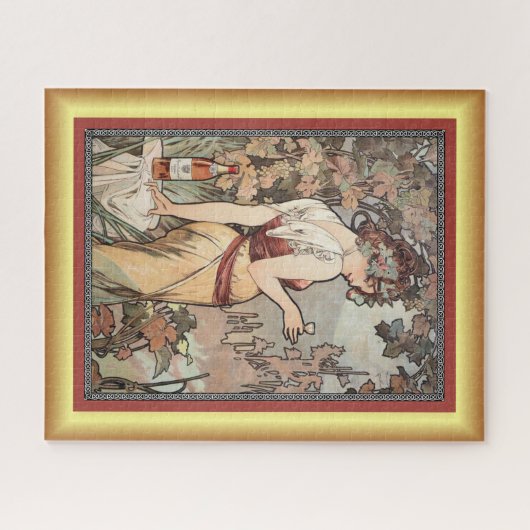 Puzzle Alphonse Mucha ~ Affiche de Cognac ~ Cognac ~ (Horizontal)