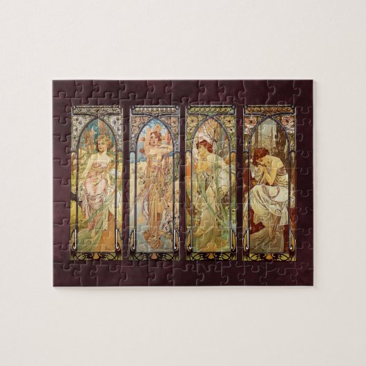 Puzzle Alphonse Mucha, Le Temps du Jour (Horizontal)