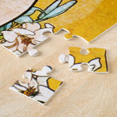 Puzzle Alphonse Mucha - Lily - White Border (Côté)