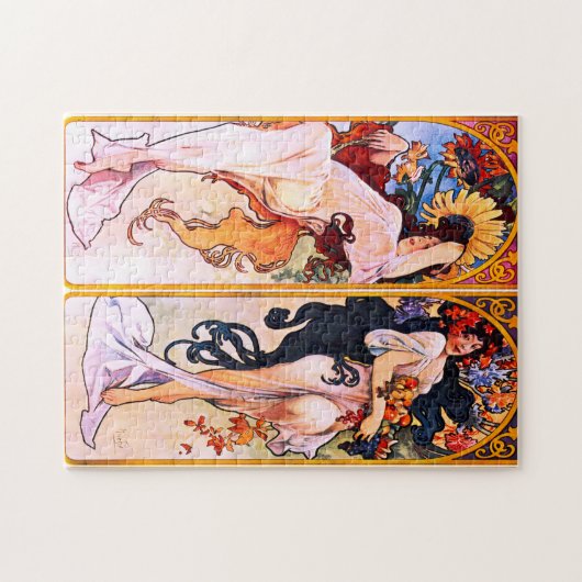 Puzzle Alphonse Mucha - Quatre Saisons (Horizontal)