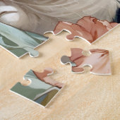 Puzzle Alphonse Mucha Style Chat blanc (Côté)