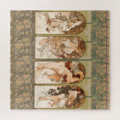 Puzzle Alphonse Mucha The Seasons 1897 Art Nouveau (Horizontal)