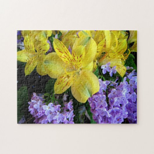 Puzzle Alstroemeria et Lilacs Fleurs (Horizontal)