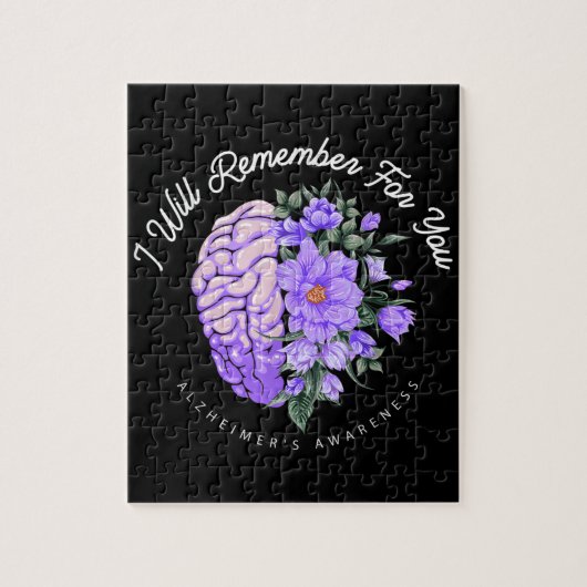 Puzzle Alzheimer's Awareness I Will Remember For You (Vertical)