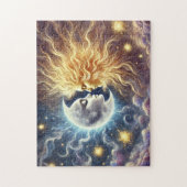 Puzzle Amants du Soleil et de la Lune - Âmes Sœurs Célest (Vertical)