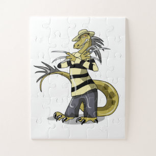 Puzzle Amargasaurus Pose Comme Freddy Krueger.