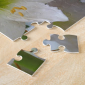 Puzzle Amaryllis blanc et sapin de Noël (Côté)