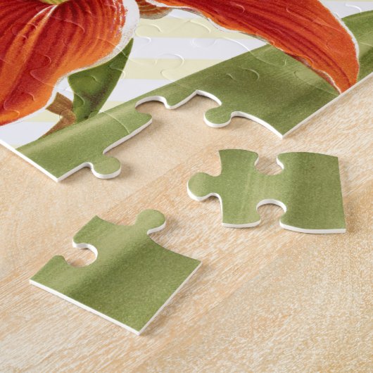 Puzzle Amaryllis vintage (Côté)
