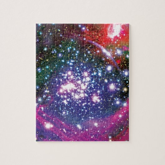 Puzzle Amas d'étoiles des Arches, représentation colorée (Vertical)