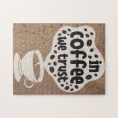 Puzzle Amateur De Café Dans Le Café Nous Avons Confiance (Horizontal)