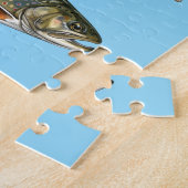 Puzzle Amateur de pêche - Conception de pêche à la truite (Côté)