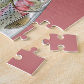 Puzzle Amateur de pêche - Conception de pêche à la truite (Côté)