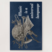 Puzzle Amateurs de musique vintage Etching Instruments de (Vertical)