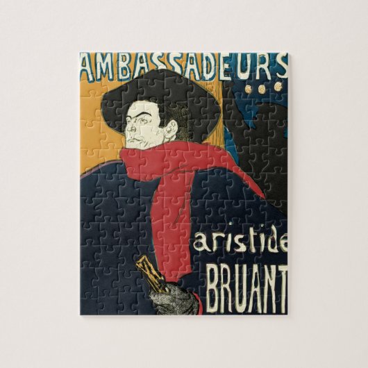 Puzzle Ambassadeurs, Artistide Bruant par Toulouse Lautre (Vertical)