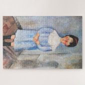 Puzzle Amedeo Modigliani - Petite fille en bleu (Horizontal)