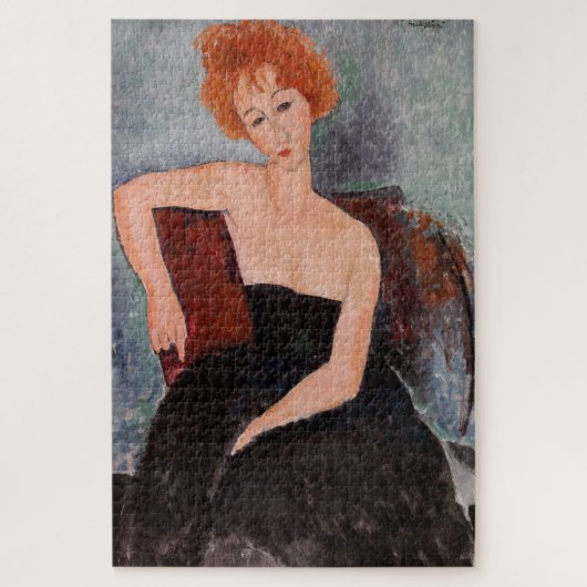 Puzzle Amedeo Modigliani - Robe de soirée pour filles rou (Vertical)