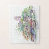 Puzzle Aménagement alpin de jardin (Vertical)