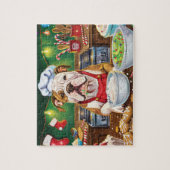 Puzzle American Bulldog Holiday Baking : Noël festif (Vertical)