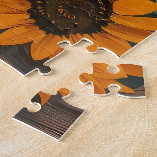 Puzzle American Eskimo Automne Harvest Thanksgiving Chien (Côté)