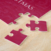 Puzzle American Eskimo Chien Joyeux Noël Design (Côté)