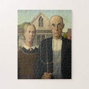 Puzzle American Farm Family,