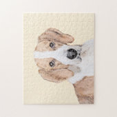 Puzzle American Foxhound Painting - Joli art original chi (Vertical)