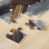 Puzzle American Staffordshire Chien Festif de Noël (Côté)