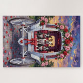 Puzzle American Staffordshire Dog Valentine's Day (Horizontal)