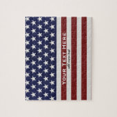 Puzzle American USA Flag Patriotic July 4th Custom (Vertical)