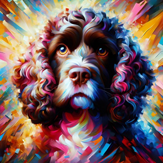 Puzzle American Water Spaniel Dog Acrylique Art Imprimer
