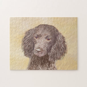 Puzzle American Water Spaniel Peinture - Original Dog Art