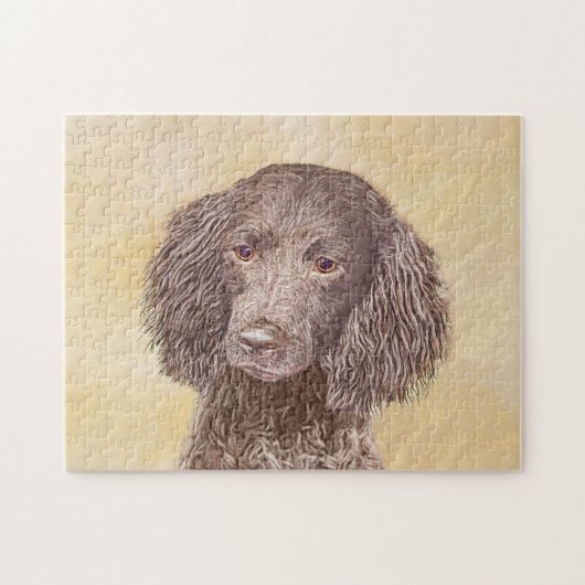 Puzzle American Water Spaniel Peinture - Original Dog Art (Horizontal)