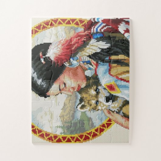 Puzzle Amérindien (Vertical)