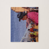 Puzzle Amérindien vintage à la gare (Vertical)