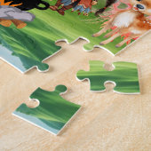 Puzzle Amérindienne avec des animaux de la forêt (Côté)