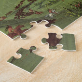 Puzzle Amérindiens d'époque, La Chasse aux bisons par Cat (Côté)