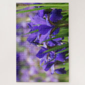Puzzle Améthyste Purple Irises Jardin Floral (Vertical)