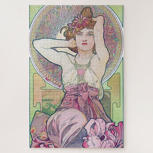 Puzzle Améthyste (Quatre Bijoux), Alphonse Mucha (Vertical)