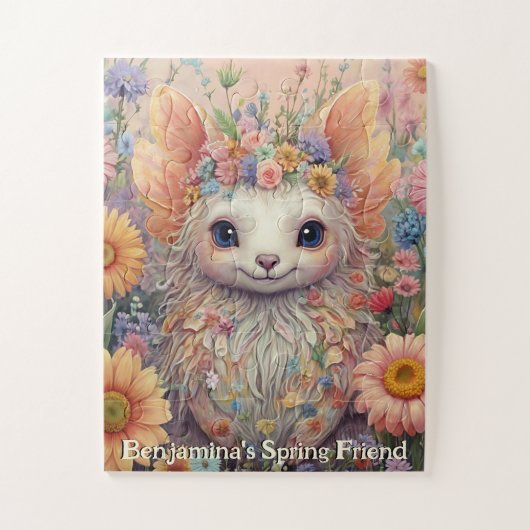 Puzzle Ami adorable de printemps fantastique - Fleurs pas (Vertical)